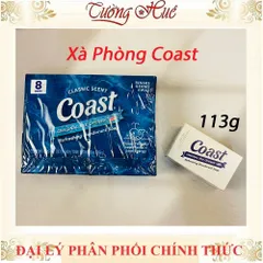 Thùng Xà Phòng Cục Coast Classic Scent 8 Cục - Xà Phòng Tiện Dụng, Khử Mùi, Dùng Siêu Tiết Kiệm, Xuất Xứ Mỹ