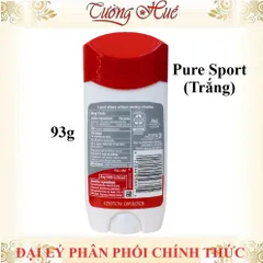 Lăn Khử Mùi Nam Old Spice Pure Sport 93g - Hương Nam Tính Mạnh Mẽ, Ngăn Mồ Hôi Suốt 24 Giờ, Thoải Mái, Dễ Chịu