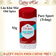 Lăn Khử Mùi Nam Old Spice Pure Sport 93g - Hương Nam Tính Mạnh Mẽ, Ngăn Mồ Hôi Suốt 24 Giờ, Thoải Mái, Dễ Chịu