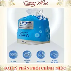 Khăn Lau Mặt Khô Jomi 80 Tờ - Bông Tẩy Trang Nhật Bản 15cm x 20cm - Sản Phẩm Đa Năng Dành Cho Da Nhạy Cảm