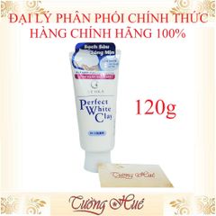 Sữa Rửa Mặt Đất Sét Trắng Senka Perfect White Clay 120g - Làm Sạch Sâu, Giúp Da Sáng Mịn, Phù Hợp Mọi Loại Da