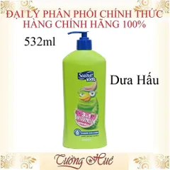 Sữa Tắm Gội Xả Suave Kids 3in1 Watermelon Wonder Dưa Hấu - An Toàn, Dưỡng Ẩm Cho Da và Tóc Trẻ Em - 532ml