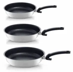 Chảo Fissler Adamant Premium 28cm - Chảo Inox Chống Dính Cao Cấp, Tương Thích Tất Cả Các Loại Bếp, Lớp Phủ Silicon Cacbua