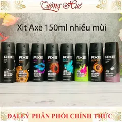 Bộ 3 Xịt Khử Mùi Axe Bodyspray Nam Giới - Mùi Ngẫu Nhiên 150ml, Ngăn Mùi Hiệu Quả, Độ Bền Lâu Dài, Thiết Kế Thời Trang