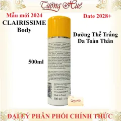 Sữa Dưỡng Thể Trắng Da Toàn Thân CLAIRISSIME - 500ml, Dưỡng ẩm, Làm Trắng, Có AHA, Phù Hợp Mọi Loại Da, Hương Thơm Nhẹ Nhàng