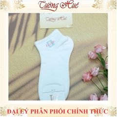 Vớ Cổ Ngắn Meiming Thêu Chữ Luck Nhiều Màu - Tất Thoáng Khí, Co Giãn Tốt, Thời Trang Cho Nam, Size Free