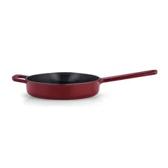 Chảo Gang Fissler Moments 24 cm Đỏ Mận - Chảo Chống Dính An Toàn Dùng Cho Mọi Loại Bếp, Thích Hợp Để Hầm Và Rang