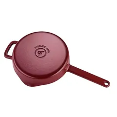 Chảo Gang Fissler Moments 24 cm Đỏ Mận - Chảo Chống Dính An Toàn Dùng Cho Mọi Loại Bếp, Thích Hợp Để Hầm Và Rang