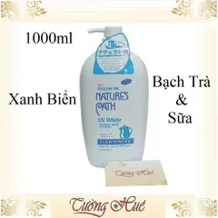 Sữa Tắm Dưỡng Da FOLLOW ME Nature's Path UV White Lightening 1000ml - Trắng Hồng Tự Nhiên, Bảo Vệ Da Chống Nắng, Xuất Xứ Nhật Bản