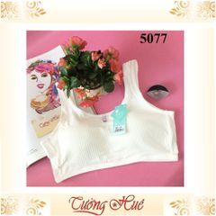 Áo lót nữ Qianerzi 5077 - Áo lá croptop trẻ trung, thoáng mát, co giãn tốt, phù hợp với áo dài và trang phục hàng ngày.