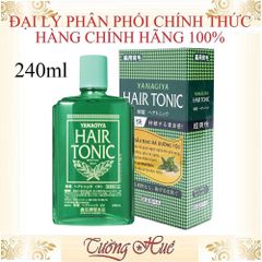 Tinh Dầu Dưỡng Tóc Hương Bạc Hà YANAGIYA - Tonic Mọc Tóc Trị Gãy Rụng, Giúp Tóc Dày Đẹp, 240ml Nhật Bản