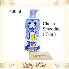 Sữa Tắm D-nee Kids Choco Smoothie Cho Bé Hương Kem Sô-cô-la - 400ml - Tím