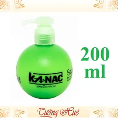 Kem Dưỡng & Tạo Kiểu KANAC Styling Wax Cream For Styling Hair - 200ml - Xanh lá.