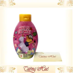 Tắm gội Thái Lan cho trẻ Minion Madelyn Head To Toe Wash Strawberry - Hương Dâu - 250ml