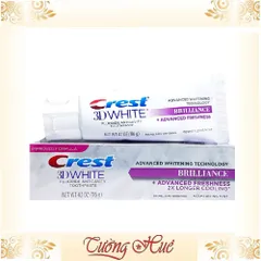 Kem đánh răng Crest 3D Briliance + Advanced Freshness 2x Longer Cooling - 116g