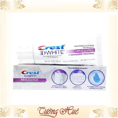 Kem đánh răng Crest 3D Briliance + Advanced Freshness 2x Longer Cooling - 116g