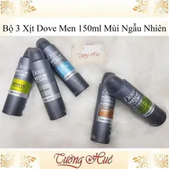 Bộ 3 Xịt Khử Mùi Nam Dove Men +Care Antitranspirante Aerosol - 150ml x3 ( Mùi Ngẫu Nhiên )