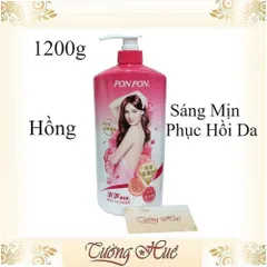 Sữa tắm sáng mịn, phục hồi da Pon Pon Đài Loan Body Cleanser - Hồng - 1200g
