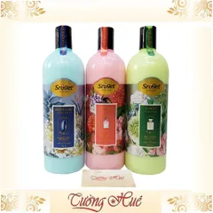 Sữa tắm trắng da, chống nắng SPF50+/PA+++ Sroget Good Girl Perfume Whitening Shower Gel - 1L - Xanh biển