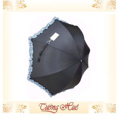Ô Dù Thẳng Salon de Pro 8 Kèo Gọn Nhẹ - Chống Thấm Nước & Tia UV - Thiết Kế Đơn Giản Màu Đen Sọc