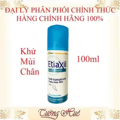 Xịt khử mùi chân Etiaxil Deodorant & Anti-Transpirant Protection 48H - 100ml