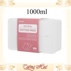 Bông Tẩy Trang Nhật Miniso 100% Cotton - Miếng Tẩy Trang Mềm Mịn, Thấm Hút Tốt, Dùng Chống Kích Ứng Da, Sạch Sâu Mọi Loại Trang Điểm