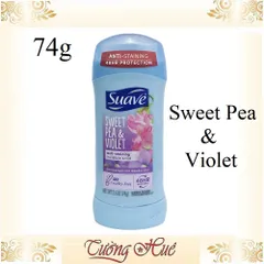 Lăn khử mùi nữ Suave Sweet Pea & Violet 48H Protection - 74g