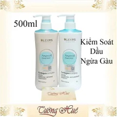 Cặp Gội Xả Olexrs HairSalon Collagen Complex 500ml - Kiểm Soát Dầu & Ngăn Gàu Cho Tóc Khỏe Mượt, Phục Hồi Tóc Hư Tổn
