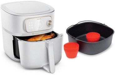 Nồi Chiên Không Dầu Philips Combi 7000 HD9876 - 8,3L, Công Nghệ Rapid CombiAir, 22 Chế Độ Nấu Ăn, Tiết Kiệm Năng Lượng, Gia Đình Lớn