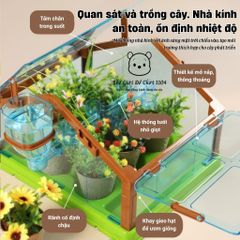 Bộ Đồ Chơi Trồng Cây Trong Nhà Kính Mini - Giáo Dục Khoa Học Cho Bé - Khám Phá Thiên Nhiên và Kỹ Năng Sống