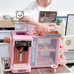Quầy Bán Hàng Thông Minh 2 Mặt Cho Bé - Đồ Chơi Nấu Ăn 62 Chi Tiết Có Màn Hình Cảm Ứng, Âm Thanh, Ánh Sáng - Giáo Dục Sáng Tạo