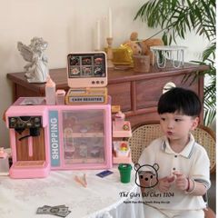 Quầy Bán Hàng Thông Minh 2 Mặt Cho Bé - Đồ Chơi Nấu Ăn 62 Chi Tiết Có Màn Hình Cảm Ứng, Âm Thanh, Ánh Sáng - Giáo Dục Sáng Tạo