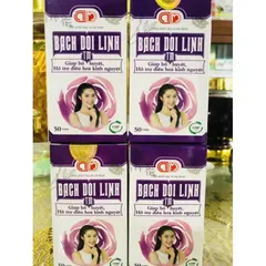 Viên Uống Bạch Đới Linh Hỗ Trợ Điều Hòa Kinh Nguyệt - Giảm Đau Bụng Kinh, Bổ Huyết, Hộp 50 Viên Dành Cho Phụ Nữ