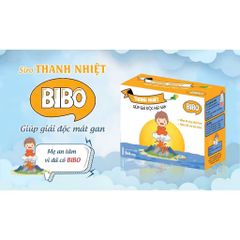 Siro Bibo Thanh Nhiệt Giải Độc Gan - Hỗ Trợ Giảm Dị Ứng, Mề Đay Cho Trẻ Em - Hộp 4 Vỉ 5 Ống