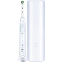 Bàn Chải Đánh Răng Điện Oral-B GENIUS X White - Công Nghệ AI, 6 Chế Độ, Hộp Đựng Du Lịch Sành Điệu, Bảo Vệ Nướu