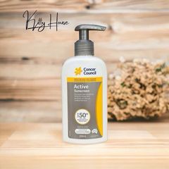Kem Chống Nắng Năng Động Cancer Council Active SPF 50+/PA++++ 200ml - Bảo Vệ Da Tuyệt Đối Cho Hoạt Động Ngoài Trời
