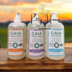 Sữa Tắm Gội Cho Bé Gaia Nature Baby 500ml - Hữu Cơ, Không Cay Mắt, Chiết Xuất Lô Hội & Oải Hương, Phù Hợp Với Da Nhạy Cảm