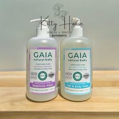 Sữa Tắm Gội Cho Bé Gaia Nature Baby 500ml - Hữu Cơ, Không Cay Mắt, Chiết Xuất Lô Hội & Oải Hương, Phù Hợp Với Da Nhạy Cảm