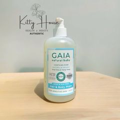 Sữa Tắm Gội Cho Bé Gaia Nature Baby 500ml - Hữu Cơ, Không Cay Mắt, Chiết Xuất Lô Hội & Oải Hương, Phù Hợp Với Da Nhạy Cảm
