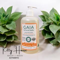 Sữa Tắm Gội Cho Bé Gaia Nature Baby 500ml - Hữu Cơ, Không Cay Mắt, Chiết Xuất Lô Hội & Oải Hương, Phù Hợp Với Da Nhạy Cảm