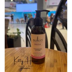 Sữa Rửa Mặt Dành Cho Da Nhạy Cảm Sukin - Chiết Xuất Trà Xanh, Dưa Chuột và Hoa Cúc - 125ml Chăm Sóc Da Mềm Mịn, Khỏe Đẹp