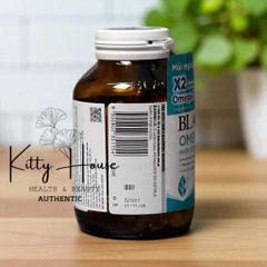 Viên uống Blackmores Omega Double High Strength Fish Oil 90 viên - Bổ sung Omega-3 hỗ trợ sức khỏe tim mạch, da, mắt, não nhập khẩu chính ngạch