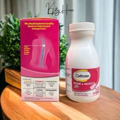 Viên uống bổ sung Canxi&D3 Caltrate Bone & Muscle 50+ - Hỗ trợ xương khớp, ngăn ngừa loãng xương, bổ sung vitamin D3 - Hộp 100 viên chính hãng