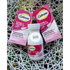 Viên uống bổ sung Canxi&D3 Caltrate Bone & Muscle 50+ - Hỗ trợ xương khớp, ngăn ngừa loãng xương, bổ sung vitamin D3 - Hộp 100 viên chính hãng