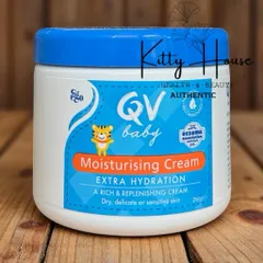 Kem Dưỡng Ẩm QV Baby Moisturising Cream 250g - An Toàn Cho Da Nhạy Cảm, Giảm Khô, Làm Dịu Bệnh Chàm, Vảy Nến Cho Bé