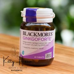 Viên uống Blackmores Ginkgo Forte - Hỗ trợ trí não, cải thiện trí nhớ và tuần hoàn máu, Hộp 40 viên nhập khẩu chính ngạch
