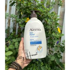 Sữa tắm dưỡng ẩm không mùi Aveeno Skin Relief Moisturising Fragrance Free Body Wash 1L