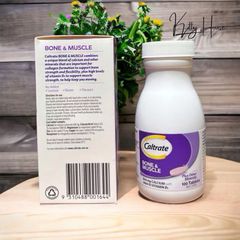 Viên uống bổ sung Canxi & D3 Caltrate Bone & Muscle 100 viên - Hỗ trợ xương chắc khỏe cho người dưới 50 tuổi