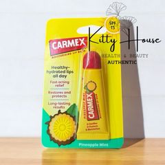 Son Dưỡng Môi Carmex 10g - Chống Nắng SPF15, Dưỡng Ẩm, Giảm Nứt Nẻ, Môi Căng Mọng & Mịn Màng, Sản Phẩm Hàng Đầu Mỹ