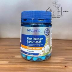 Viên uống tinh dầu tỏi Wagner High Strength Garlic 10000 - Tăng cường sức đề kháng và hỗ trợ tim mạch - Lọ 100 viên